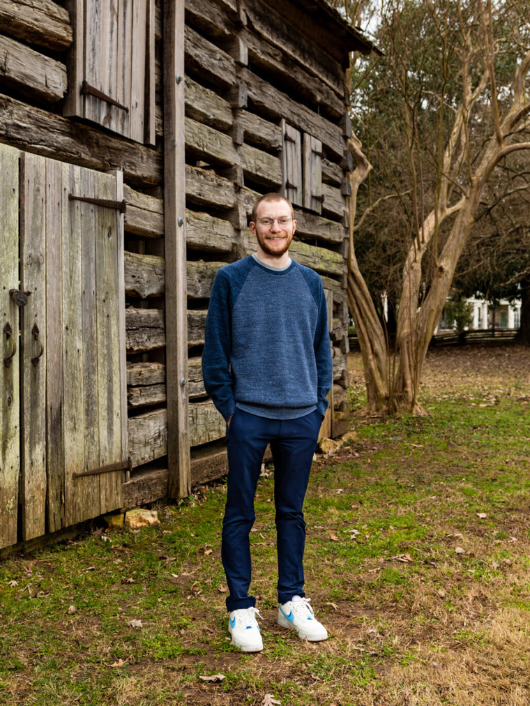 Nolan Dahm, public historian, at the Charlotte Museum of History
